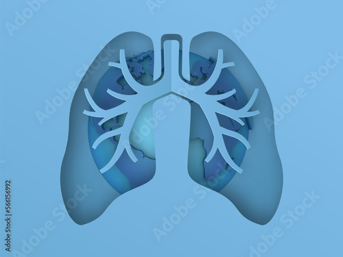 World Tuberculosis Day Design, TB awareness Illustration, TB day, pneumonia, respiratory diseases concept