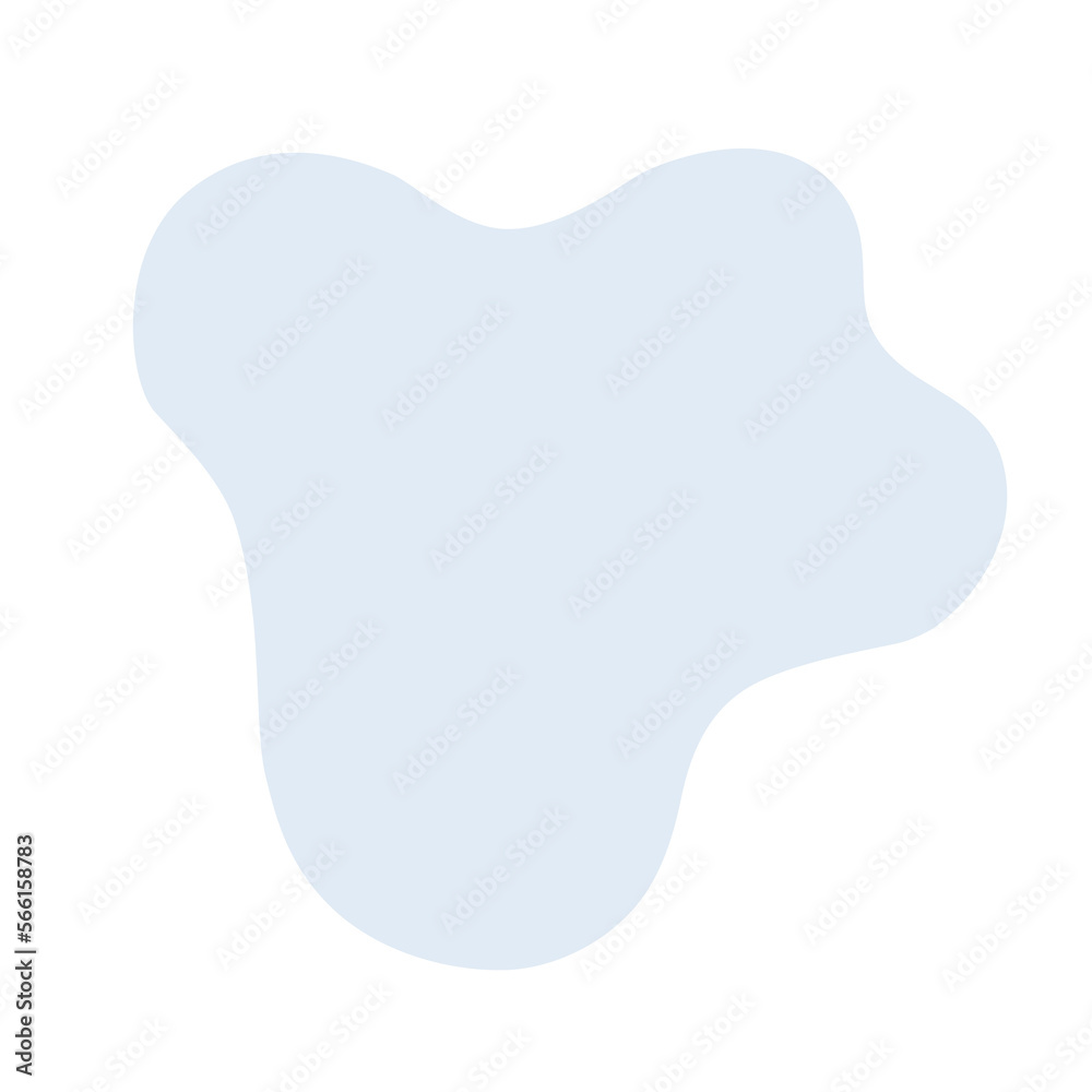 Abstract shape blue blob and line art.
Abstract shape blue blob and line art.