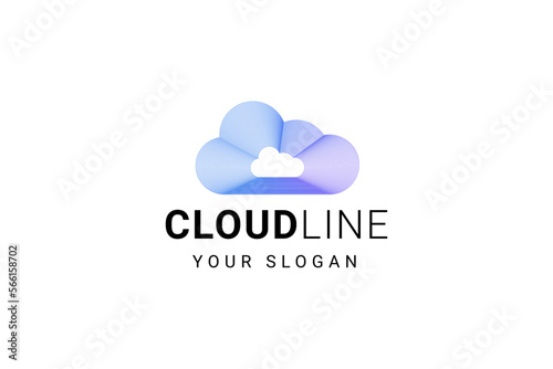 Cloud Logo Design Technology Icon Logotype