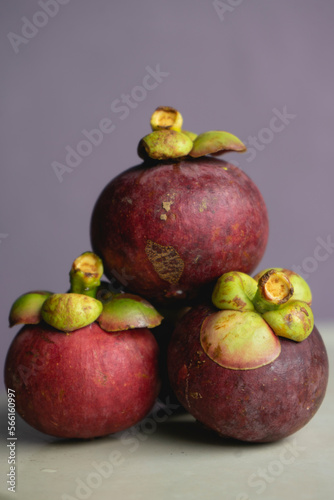 mangosteen on the background