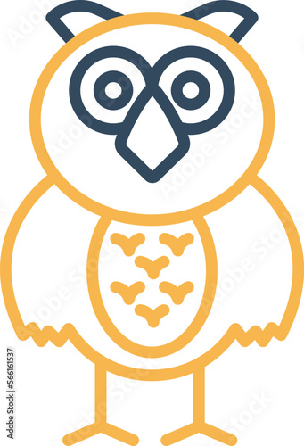 Owl animal Vector Icon 