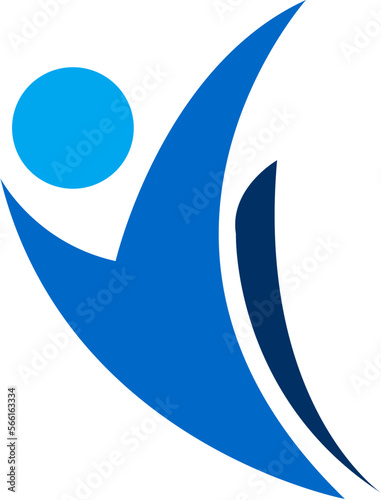 Human Character Logo Vector
