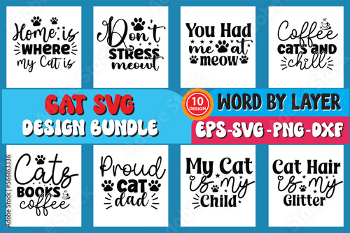 Cat svg design bundle
