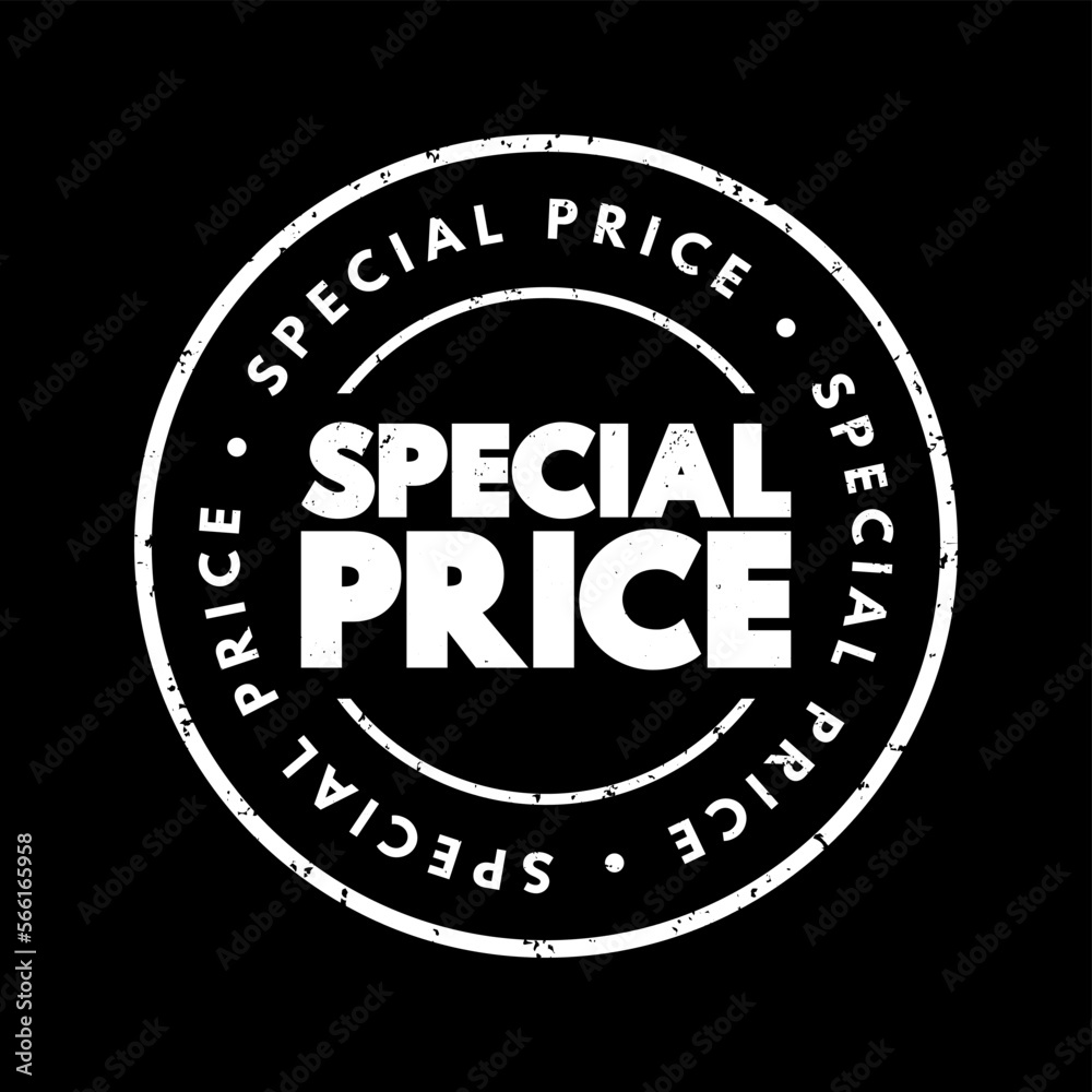 Fototapeta premium Special Price text stamp, concept background