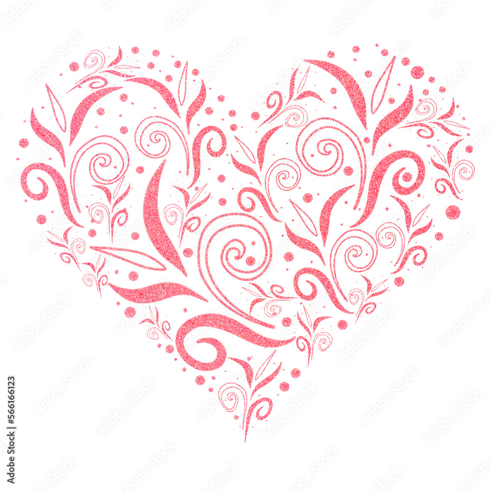 Pink Abstract heart shape. Pink Abstract heart shape.