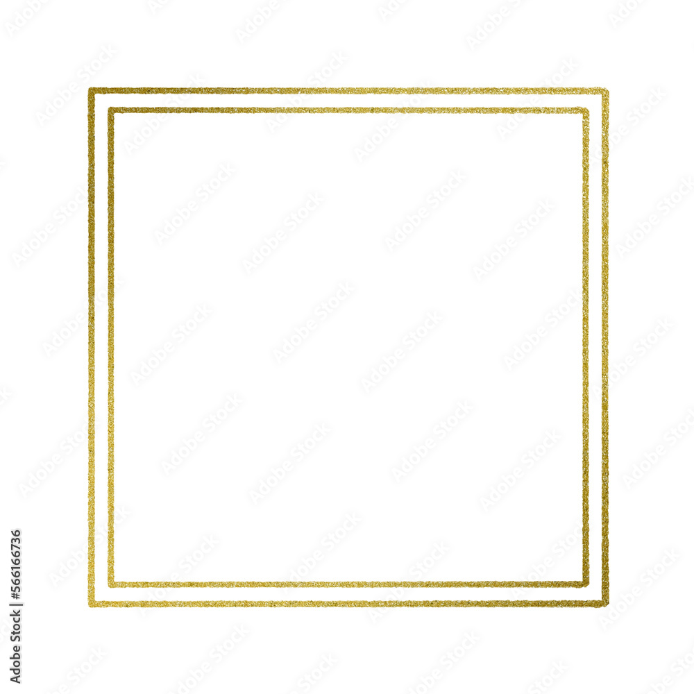 Gold square frame element with line border png. Gold square frame element with line border png.