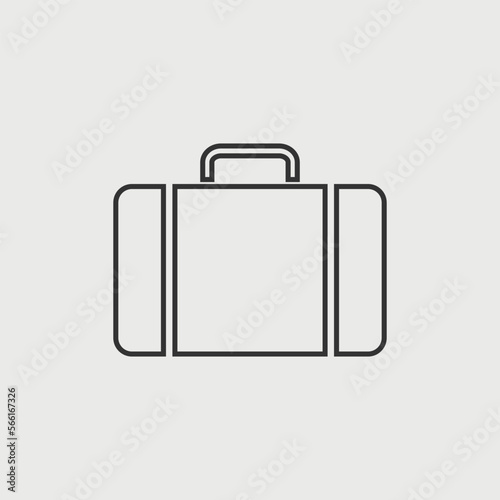 case vector solid art icon isolated on white background. filled symbol in a simple flat trendy modern style for your website design, logo, and mobile app