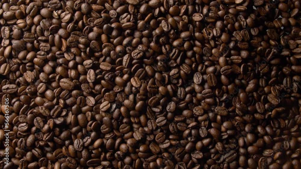 Сoffee beans in motion rise up Сoffee beans in motion rise up