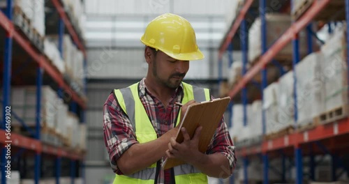 Checking stock  in warehouse