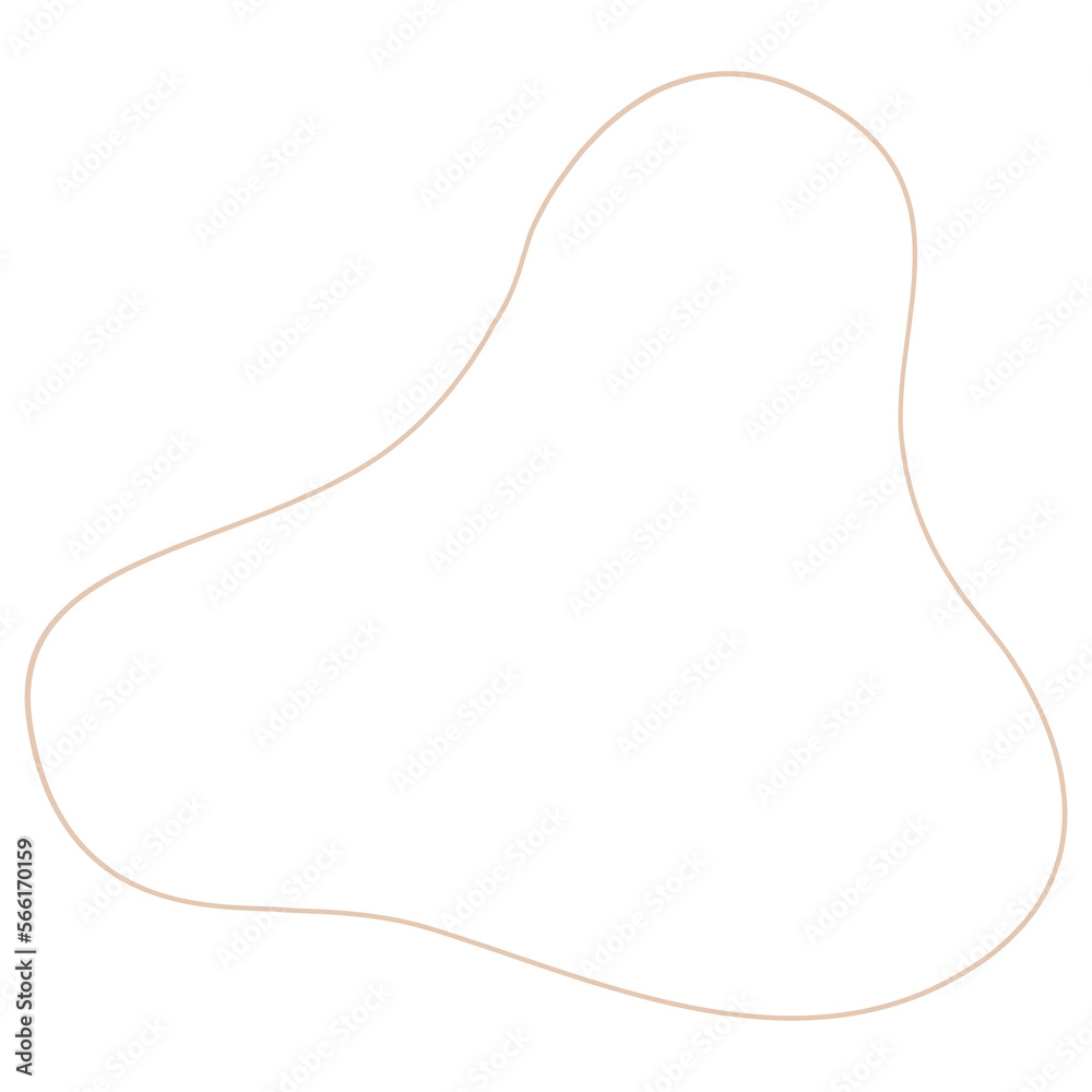 PNG. Brown blob line art outline.
PNG. Brown blob line art outline.