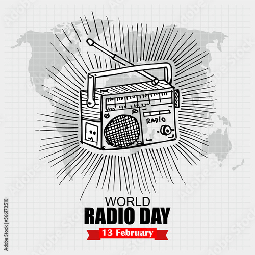 World Radio Day, Poster and Banner