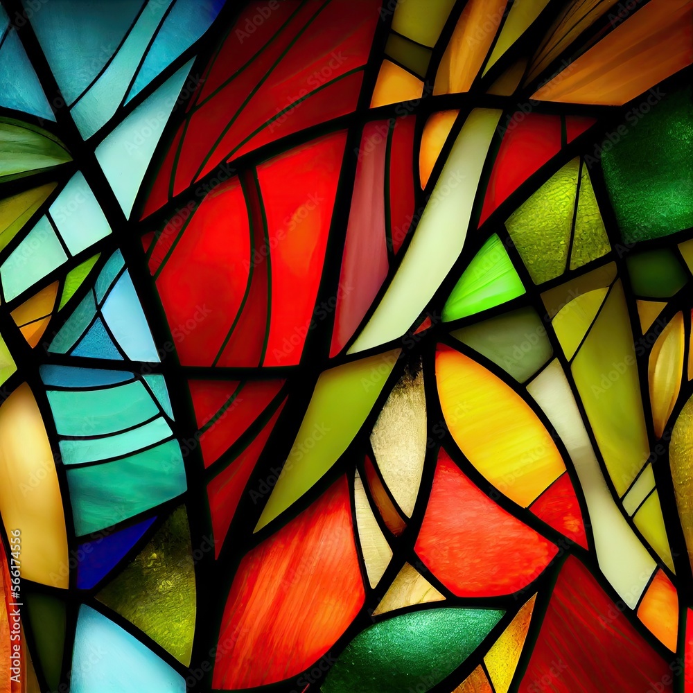 Beautiful abstract stained glass pattern Beautiful abstract stained glass pattern
