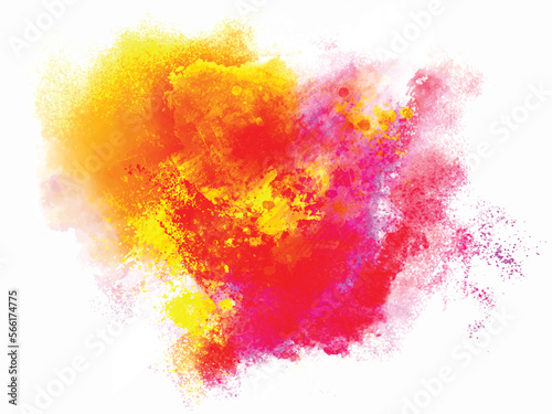 Abstract colorful Happy Holi background card design for color festival of India