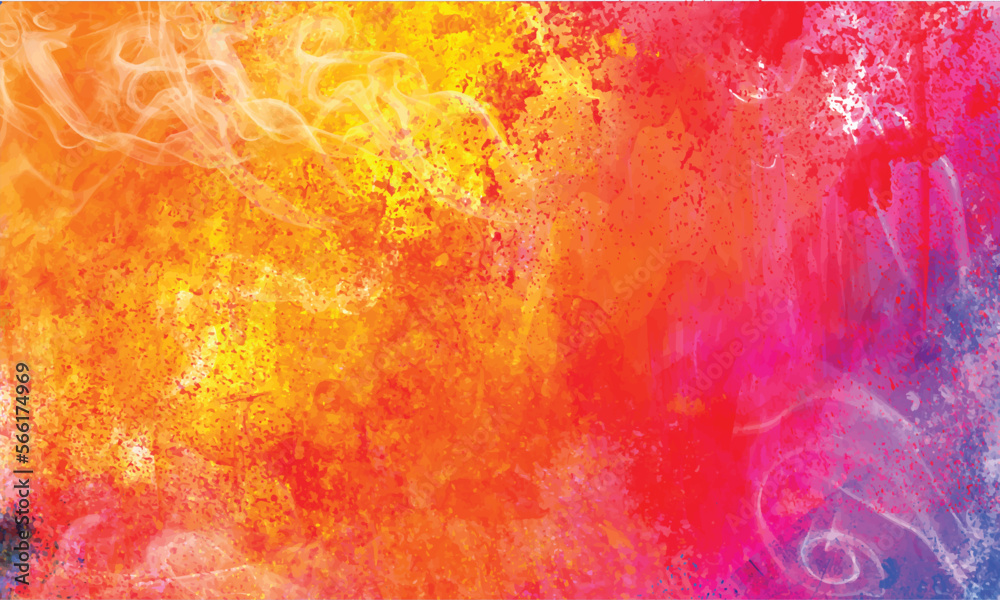 Abstract colorful Happy Holi background card design for color festival of  India Stock Vector | Adobe Stock