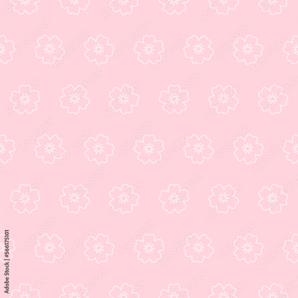 Cherry blossom seamless pattern. Japanese flower pattern vector background. Cherry blossom seamless pattern. Japanese flower pattern vector background.