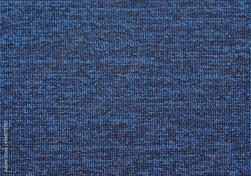 Soft blue color melange fabric texture or background