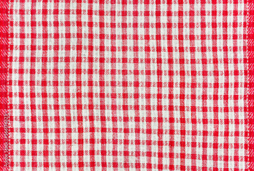 Texture of cotton fabric with a pattern in a red box
