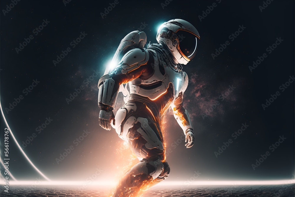Fototapeta premium astronaut in space