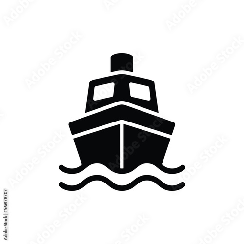 Ship icon vector design template on trendy design
