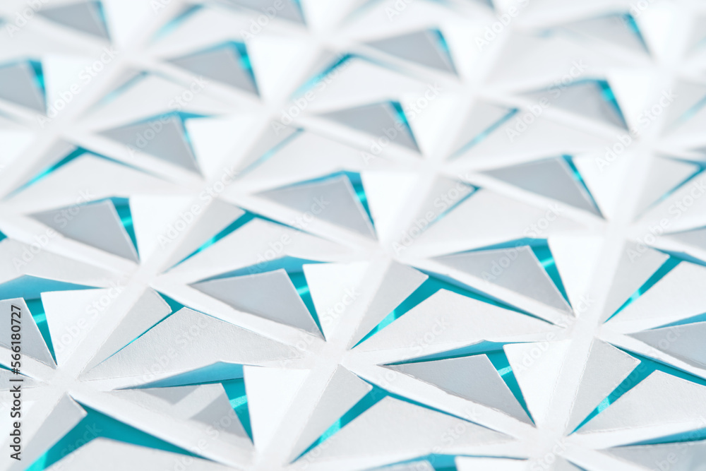 Geometric abstract background. Paper with triangular cuts. Geometric abstract background. Paper with triangular cuts.