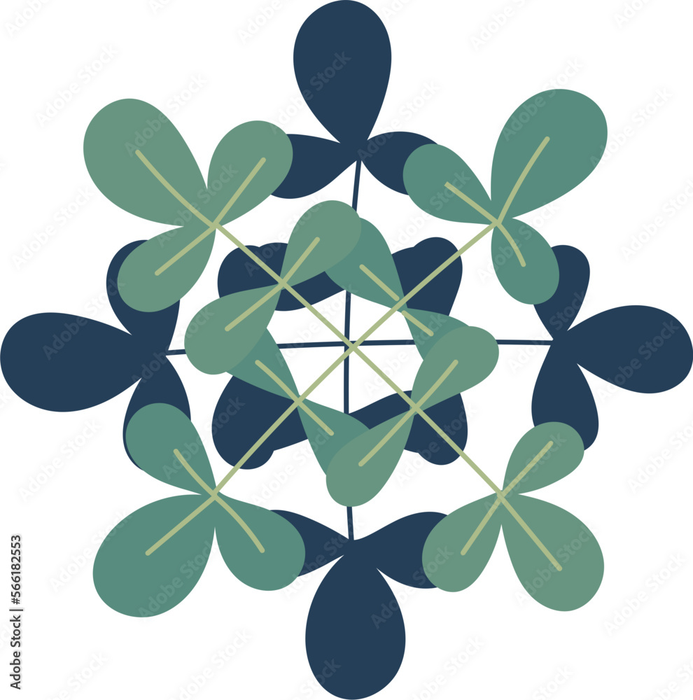 Abstract Tree Top View Illustration. Abstract Tree Top View Illustration.