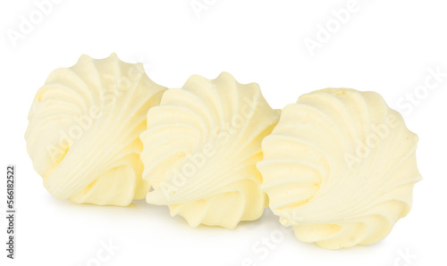 Meringues isolated on a white background