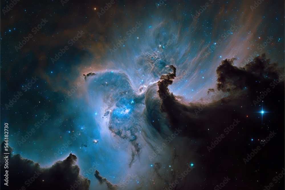 Fototapeta premium Nebula in the universe made with generative ai