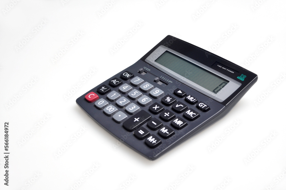 Calculator - a digital calculating tool white background Calculator - a digital calculating tool white background