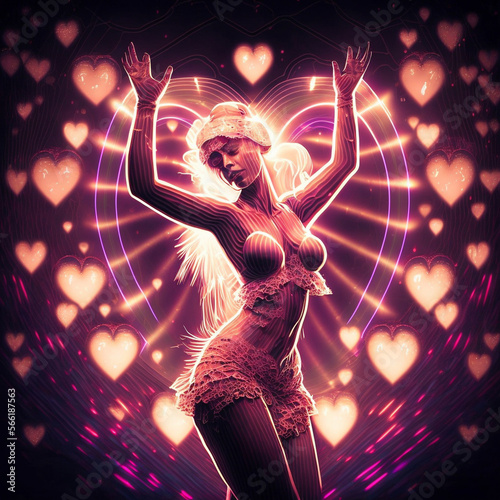 Valentine´s day, AI Generated, rave is about love.