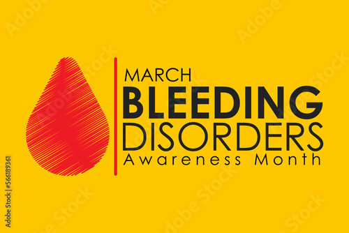 Vector illustration on the theme of Bleeding Disorders awareness month