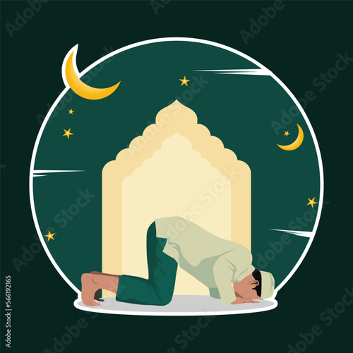 set of moslem people shalat pray, iftar muslim set people pray