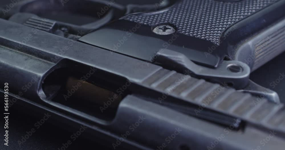 CSI expertise gun on table CSI expertise gun on table