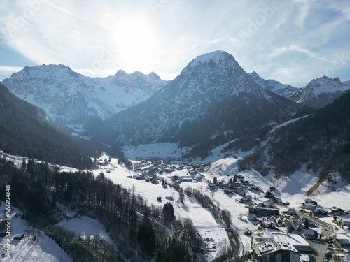 Austria  Brand  winter in Alps