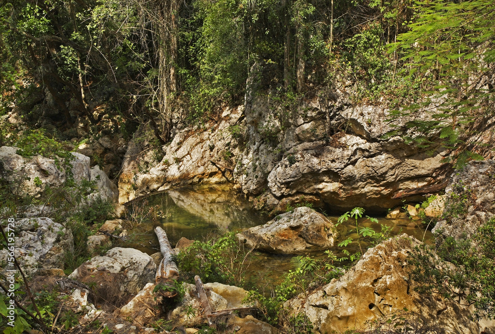 Natural Park El Cubano near Trinidad. Cuba Natural Park El Cubano near Trinidad. Cuba