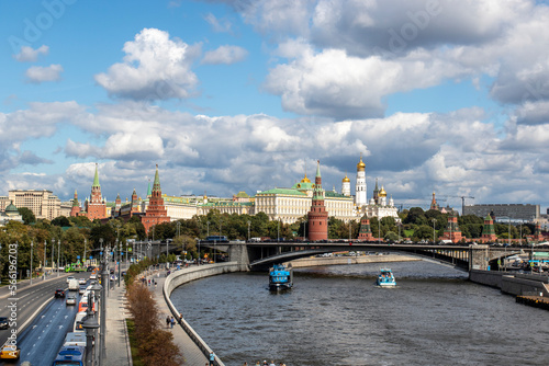 View the Kremlin and the River Moskva in Moscow, Russia