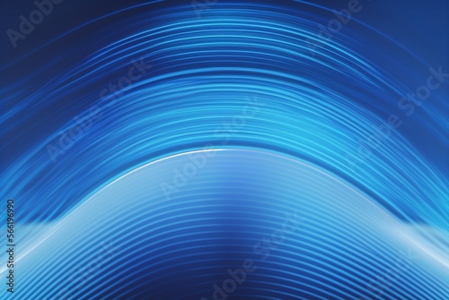 abstract blue waves background. AI generated
