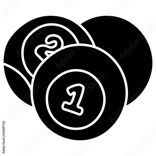 BILLIARDS glyph icon