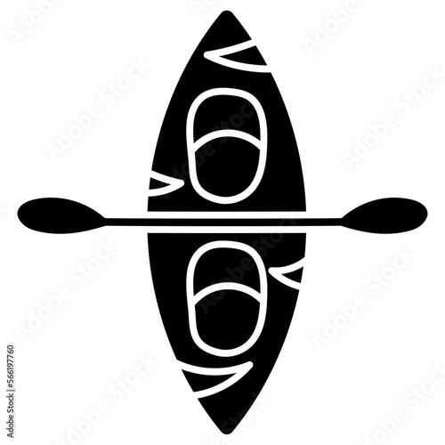 KAYAK glyph icon