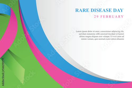 Rare Disease Day background.