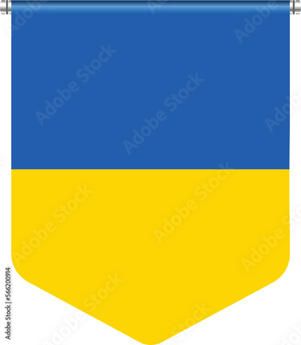Ukraine Flag Badged on Holder suitable for many uses 
