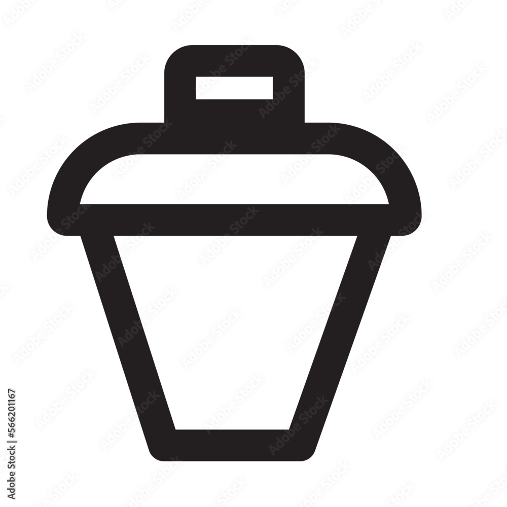 Bin, Outline Icon