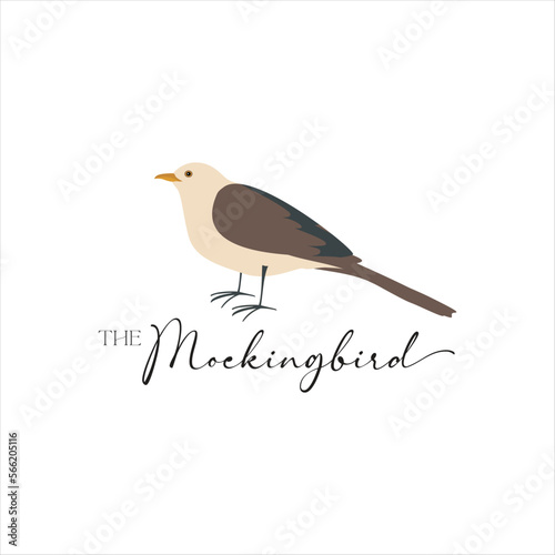 Canvas Print The Mockingbird Illustration Vector 1