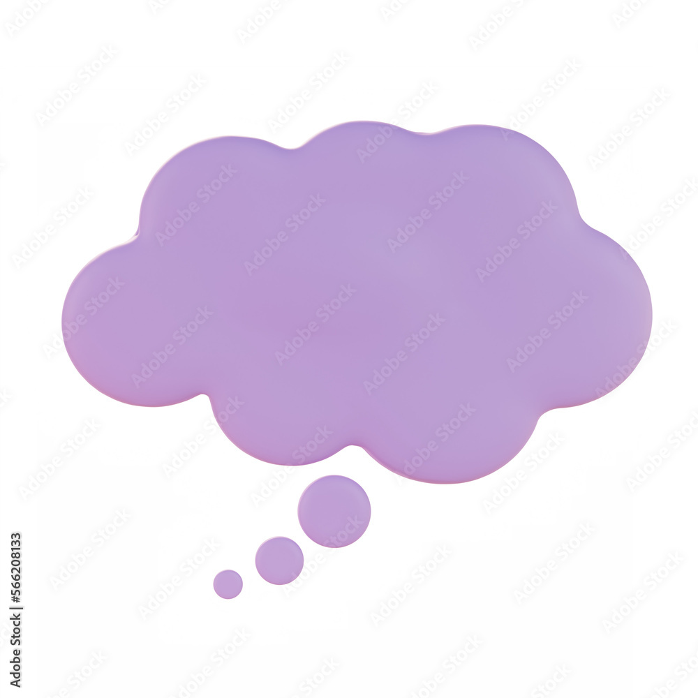 3d retro speech bubble chat icon isolated