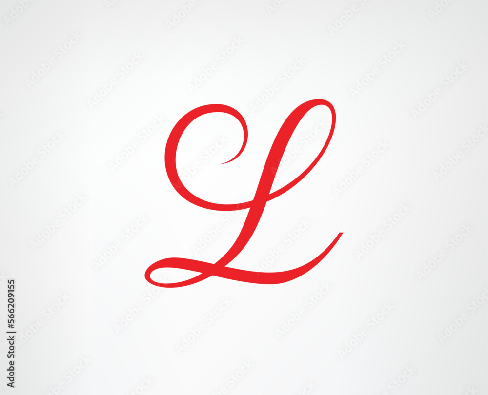 Calligraphy L logo design vector templates Calligraphy L logo design vector templates
