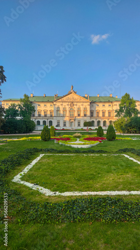 Perfect polish architecture on a sunny day. Summer season in Poland