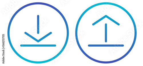 download and upload icon set