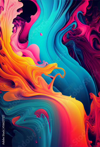 abstract background with burst of colors