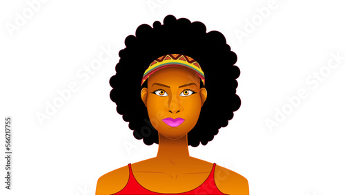 Black woman illustration