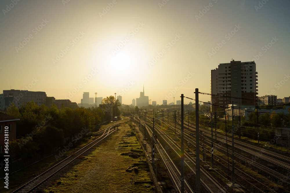 Milan: railways from Ponte della Ghisolfa Milan: railways from Ponte della Ghisolfa