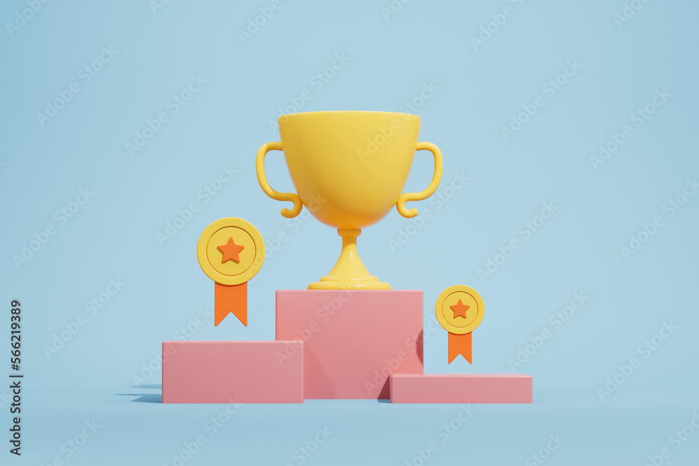 3d rendering sprots trophy picture 3d rendering sprots trophy picture